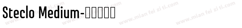 Steclo Medium字体转换